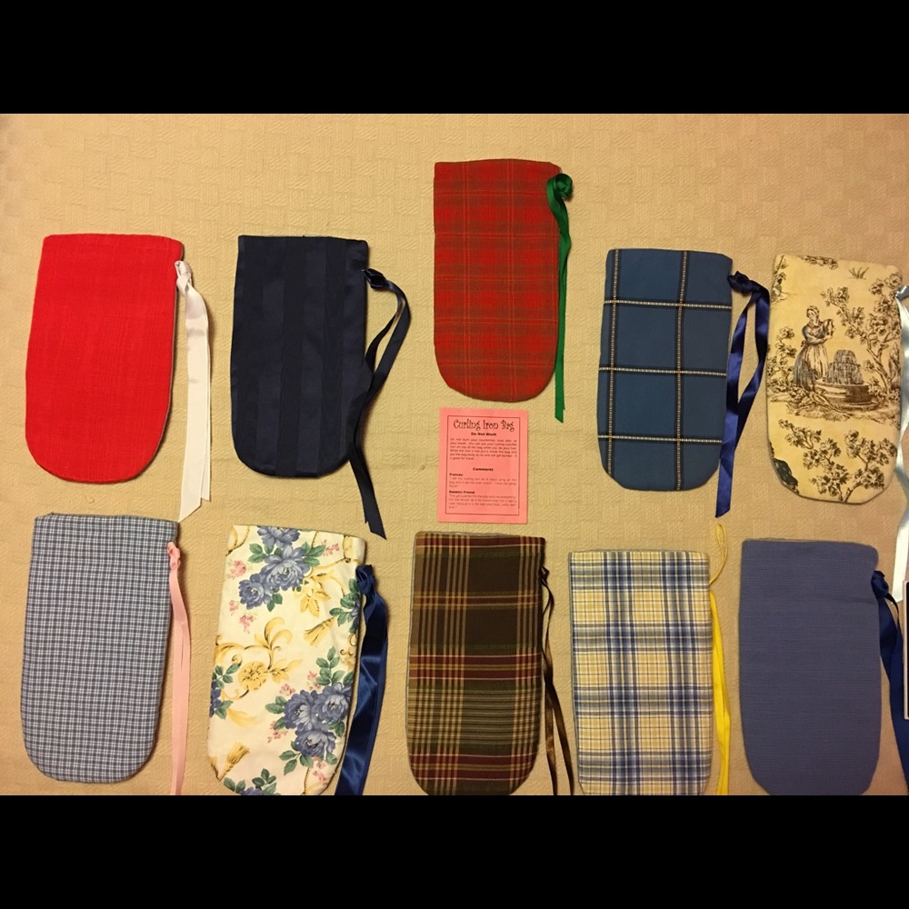 Curling/Flat Iron Storage bags handmade with love!